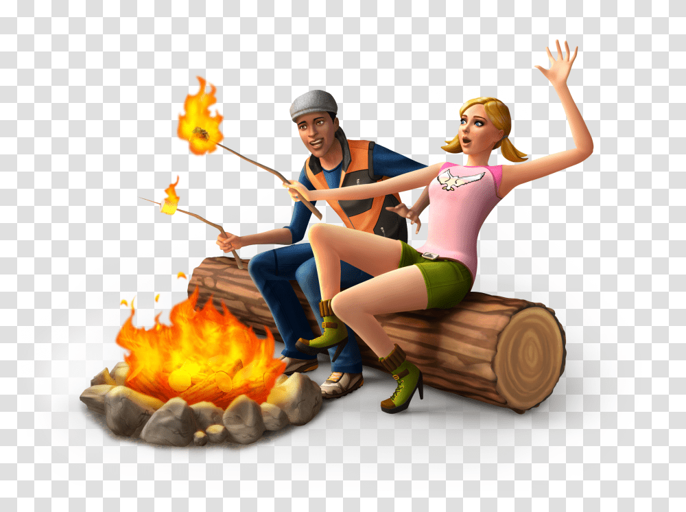 Sims 4 Sims 4 Outdoor Retreat Render, Person, Human, Apparel Transparent Png