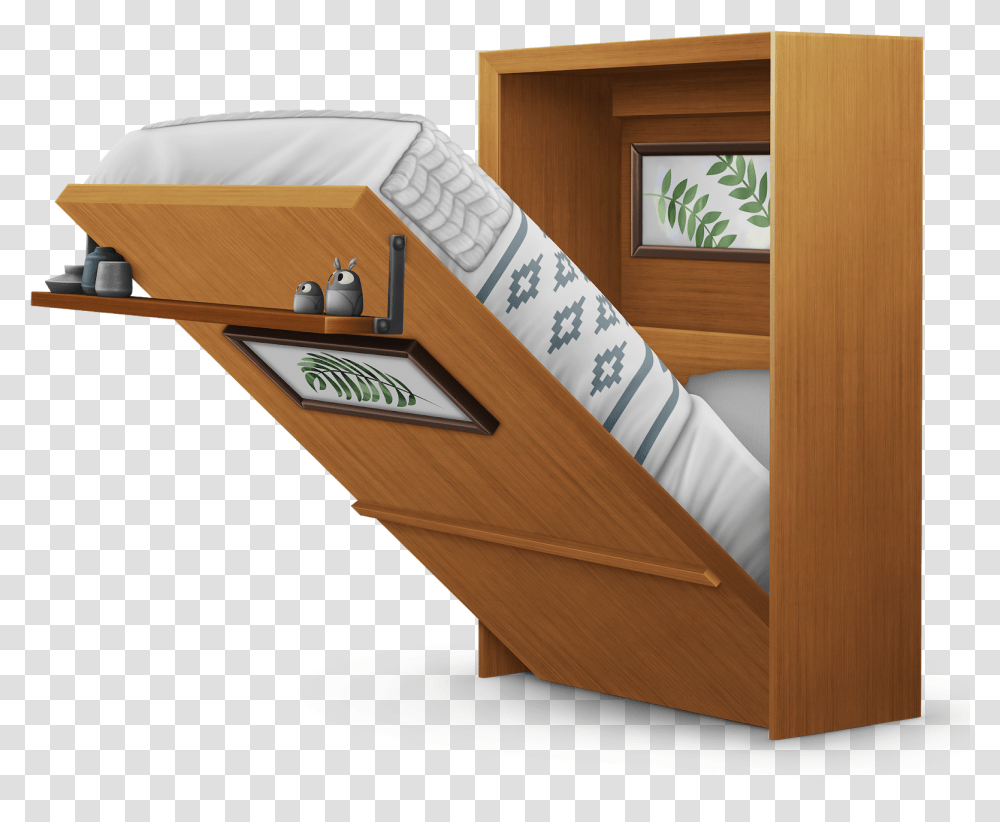 Sims 4 Tiny Living Murphy Bed, Wood, Hardwood, Plywood, Furniture Transparent Png