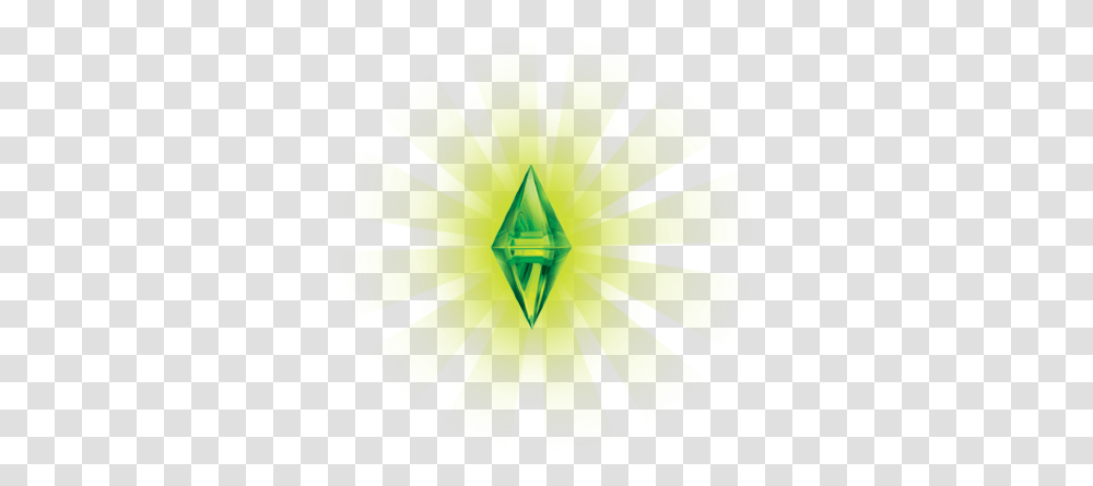 Sims Green Plumbob Diamond Bright Shine Freetoedit Sims, Crystal, Star Symbol, Logo Transparent Png