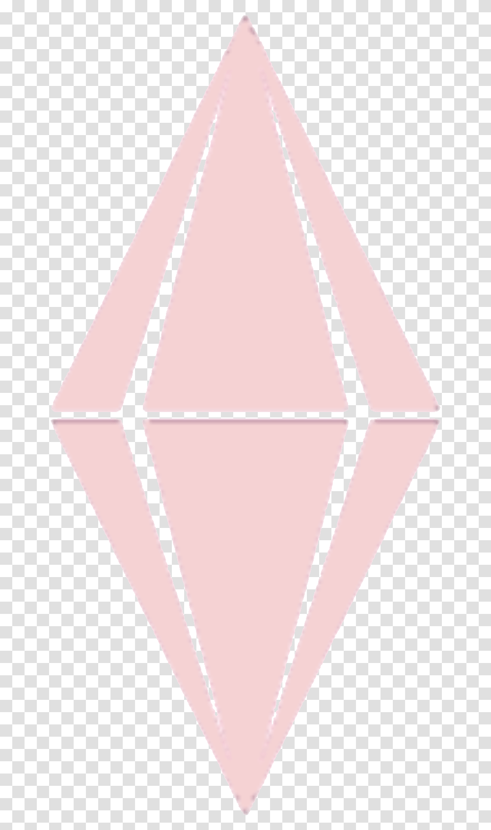 Sims Plumbob Pastelplumbob Pastel Pink Triangle, Rubix Cube, Sphere, Rug, Glass Transparent Png
