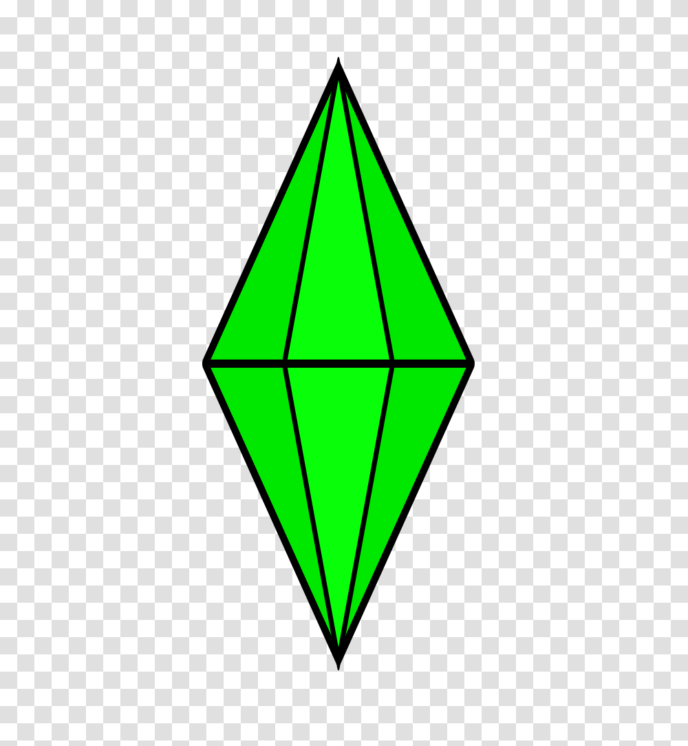Sims Plumbob, Triangle, Gemstone, Jewelry, Accessories Transparent Png