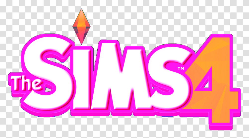 Sims Sims 4 Logo, Purple Transparent Png