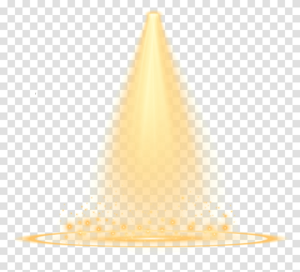 Simulated Stage Lighting Yellow Light Effect Ftesticker Stage Lighting Effect, Apparel, Lamp, Party Hat Transparent Png