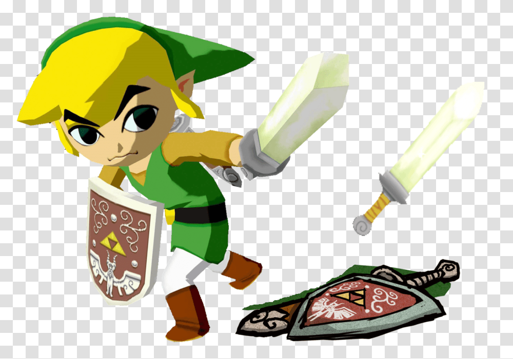 Since The Olden Days This Sword Has Been Wind Waker Link Sword, Person, Human, Legend Of Zelda Transparent Png