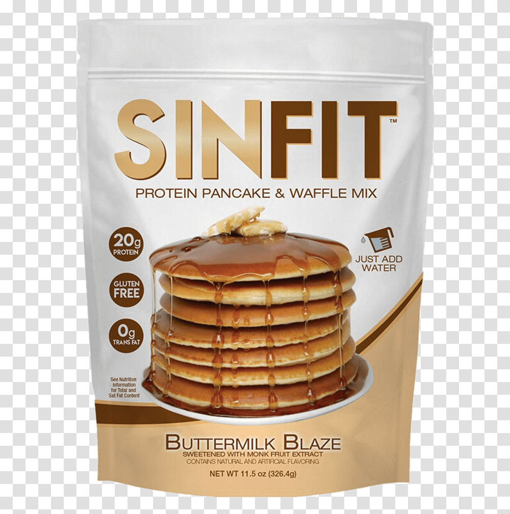 Sinfit Protein Pancake Mix, Bread, Food, Burger Transparent Png