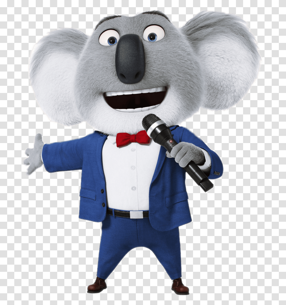 Sing Character Buster Moon Personajes De La Pelicula Sing, Mascot, Microphone, Electrical Device, Toy Transparent Png
