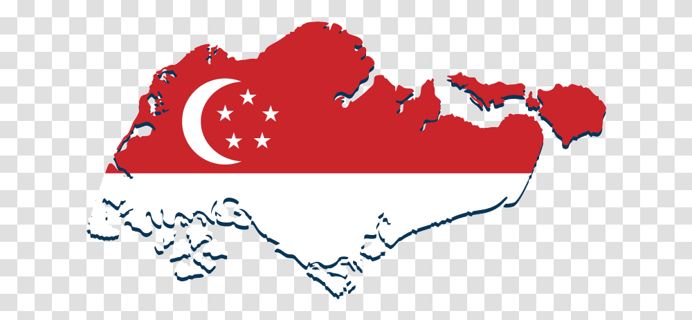 Singapore Map And Flag, Bird, Animal, American Flag Transparent Png