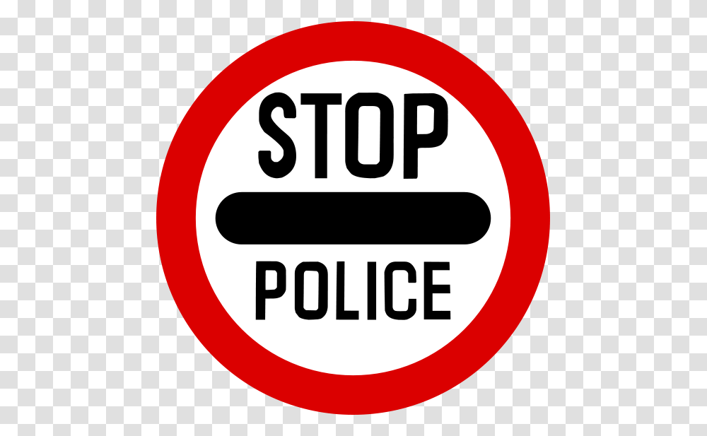 Singapore Road Signs Police Check Point Signs, Stopsign Transparent Png