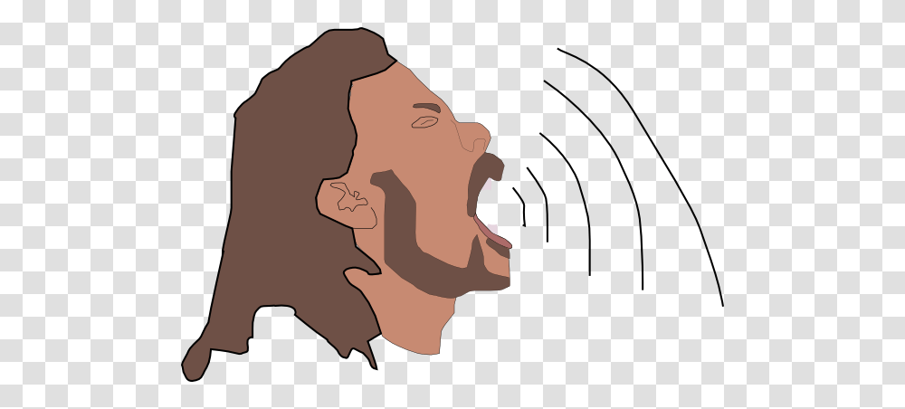 Singer Audio Waves Clip Art, Head, Face, Jaw, Teeth Transparent Png