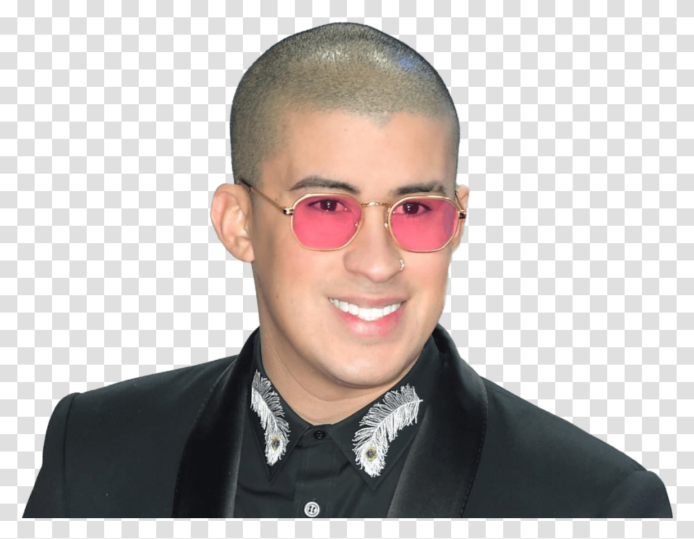 Singer Bad Bunny Free Bad Bunny Net Worth, Person, Accessories, Head, Sunglasses Transparent Png
