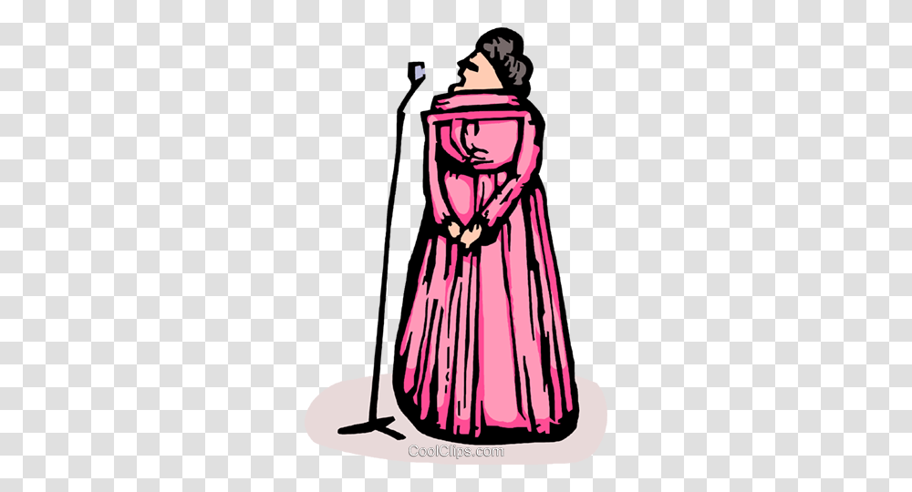 Singer Royalty Free Vector Clip Art Illustration, Apparel, Female, Fashion Transparent Png