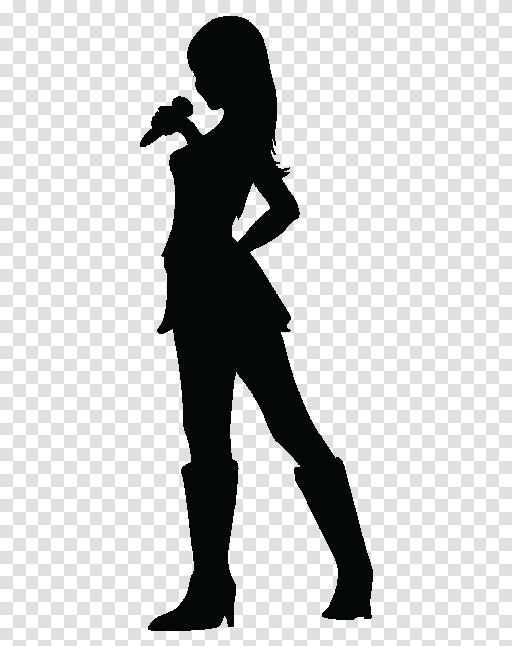 Singer Silhouette Silhouette Background Singer Clipart, Person, Leisure Activities, Photography, Dance Pose Transparent Png