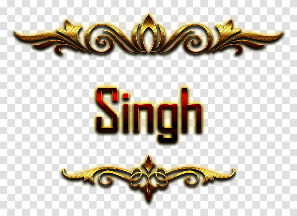 Singh Decorative Name Hunter Name, Emblem, Animal, Crowd Transparent Png