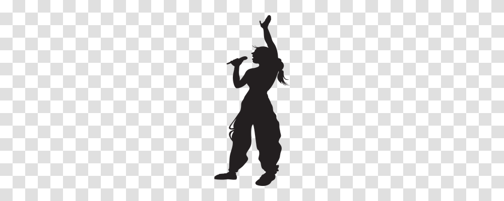 Singing Music, Silhouette, Person, People Transparent Png