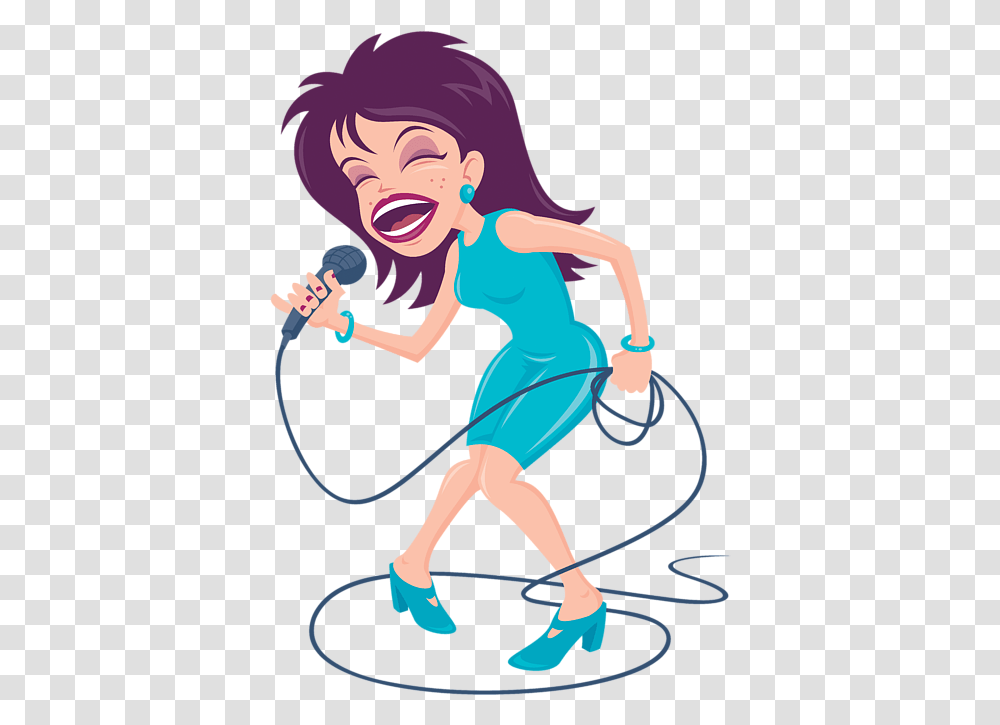 Singing Diva Female Pop Star Beach Towel Singer Cartoon, Person, Human, Whip, Shoe Transparent Png
