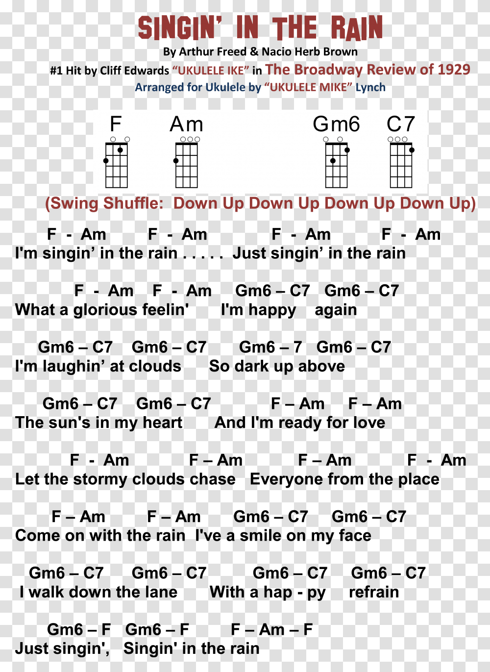Singing In The Rain Chords, Plot, Diagram, Screen Transparent Png