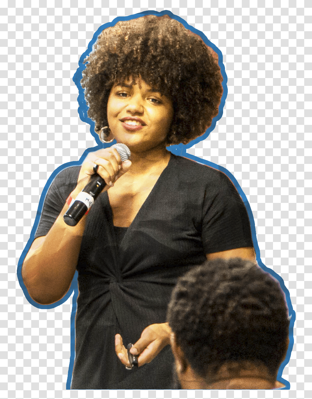 Singing, Microphone, Electrical Device, Hair, Person Transparent Png