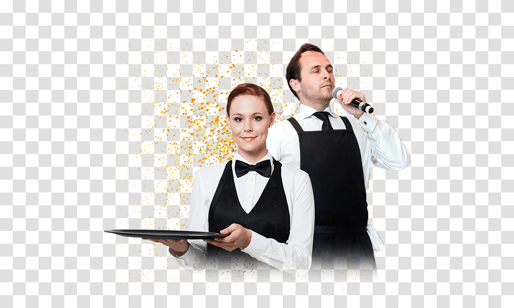 Singing Waiters Singing Chef Waiter Ireland, Tie, Accessories, Accessory, Person Transparent Png