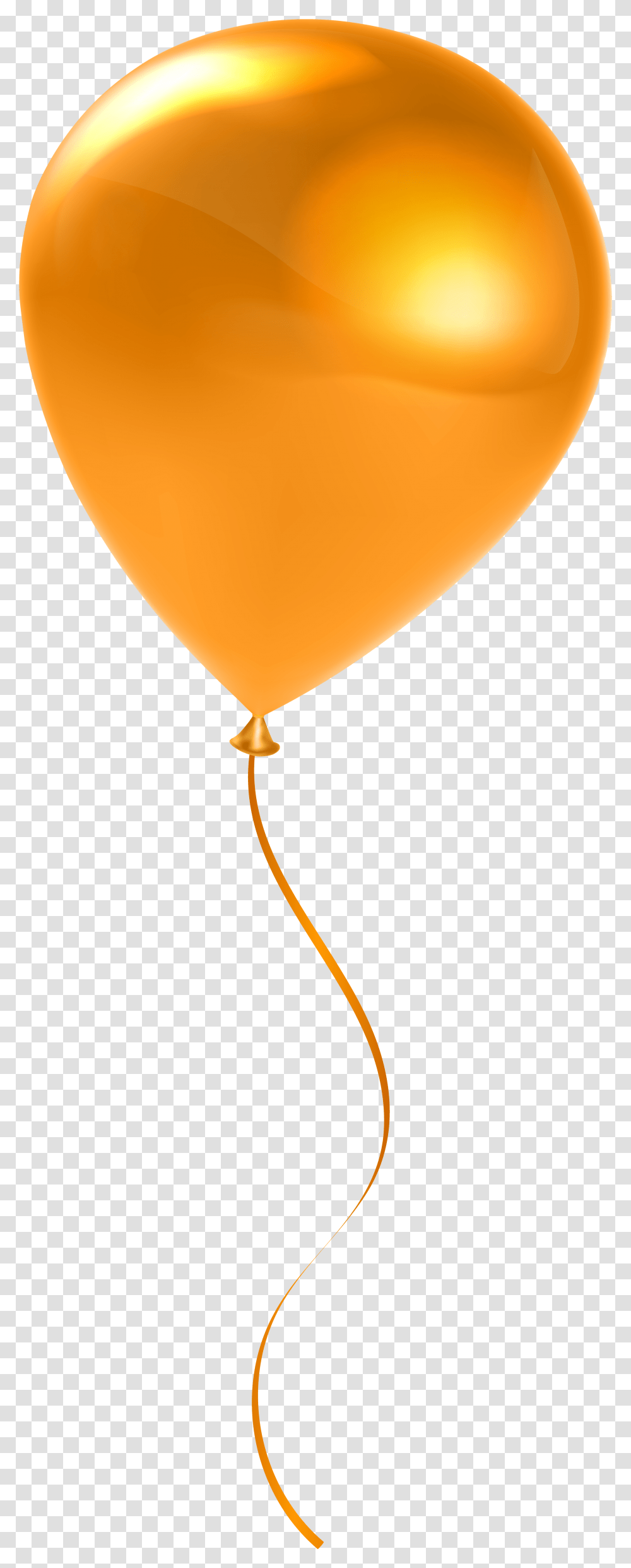 Single Balloon Clipart Free Download Orange Balloon Transparent Png