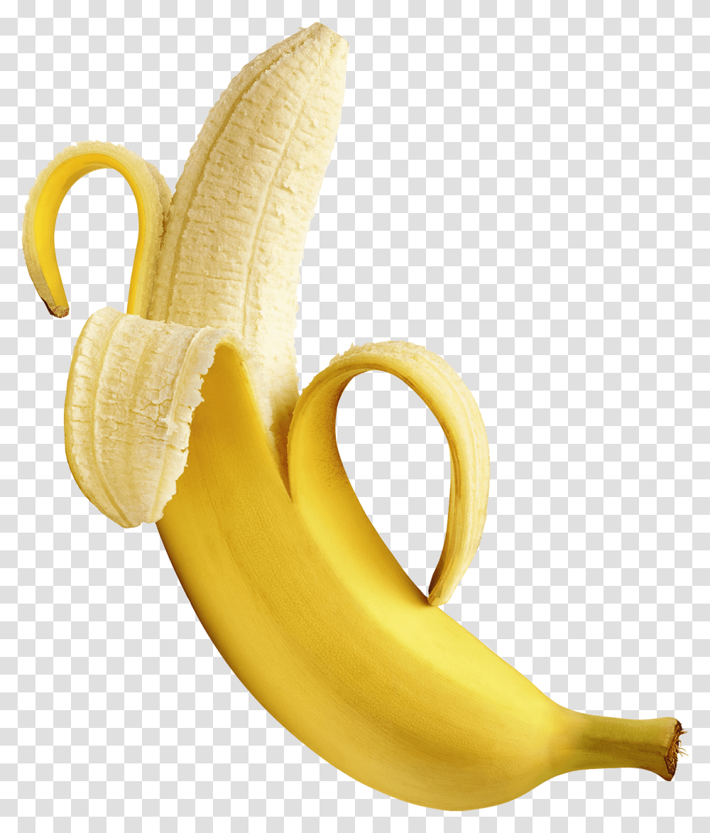 Single Banana Single One Banana, Fruit, Plant, Food Transparent Png