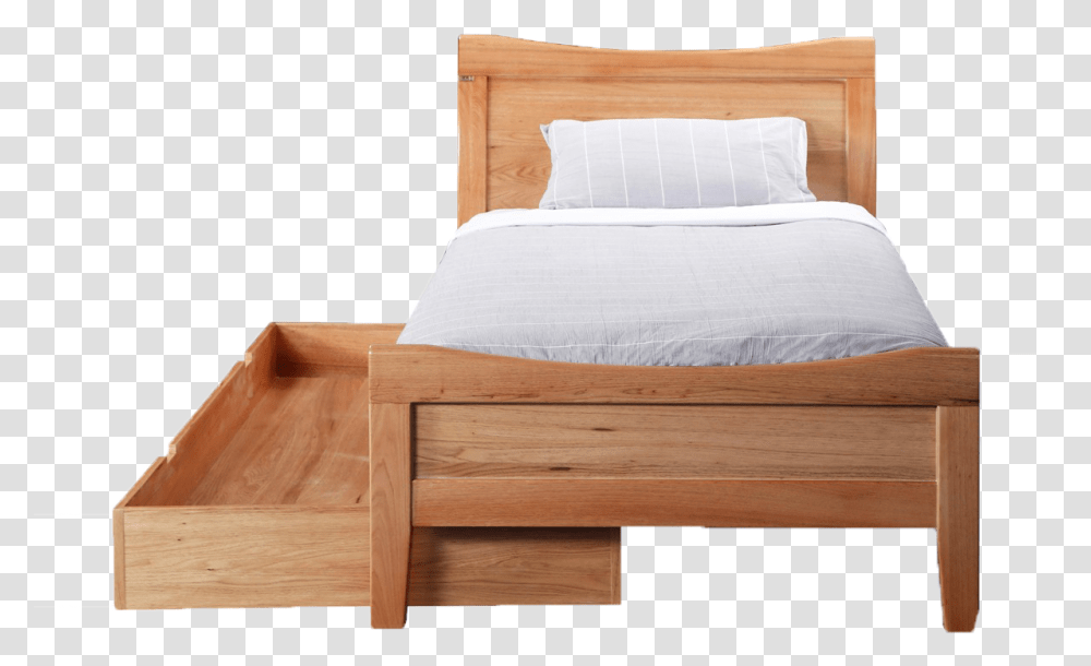 Single Bed Background Single Bed, Furniture, Mattress, Drawer, Wood Transparent Png