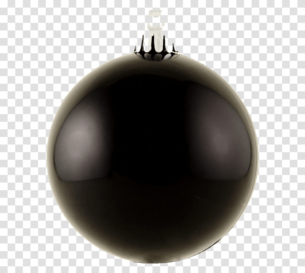Single Black Christmas Ball Hd Black Christmas Ball, Sphere, Lamp, Accessories, Accessory Transparent Png