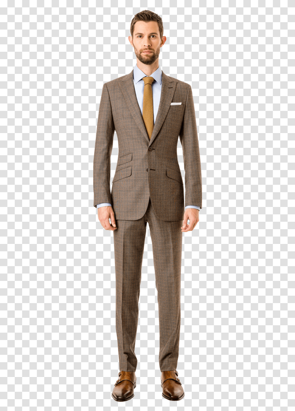Single Breasted Two Buttons Notch Lapels One Extra Formal Attire Whole Body, Apparel, Suit, Overcoat Transparent Png