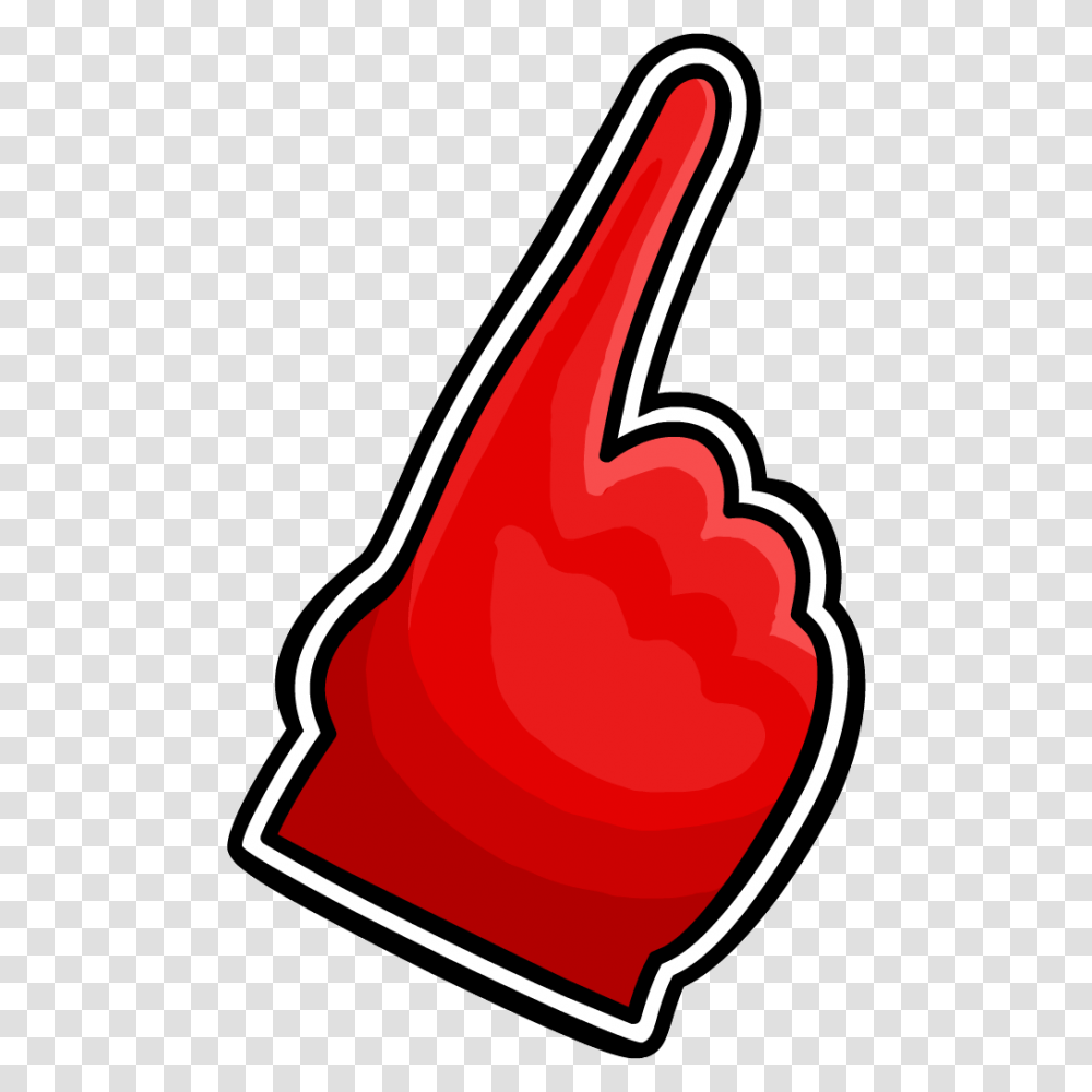 Single Clipart Foam Finger, Ketchup, Food, Sweets, Confectionery Transparent Png