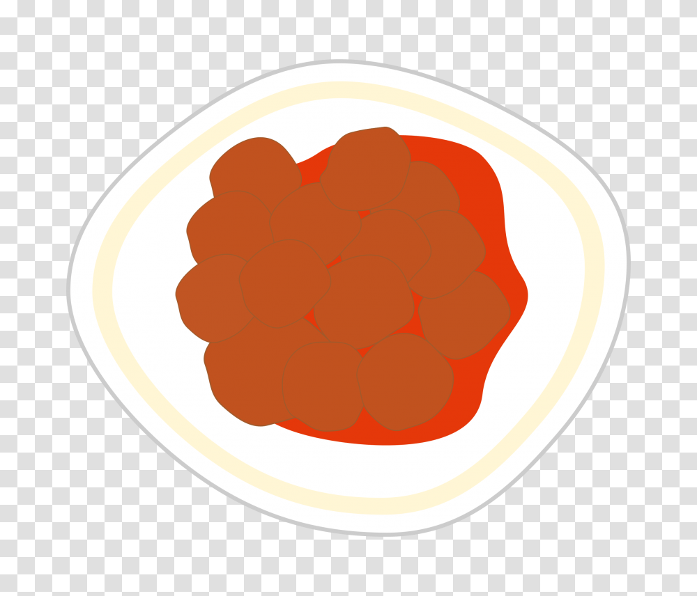 Single Clipart Meatball, Plant, Dish, Meal, Food Transparent Png