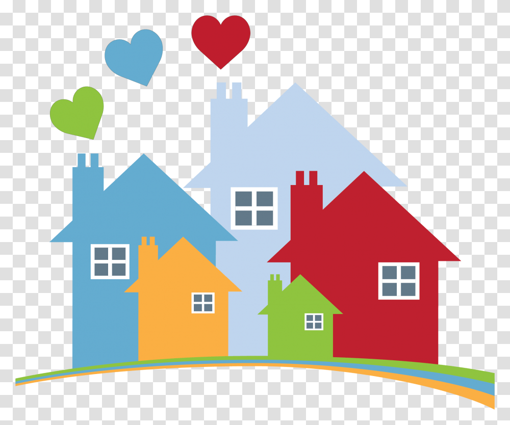 Single Family Homes Clip Art, Neighborhood, Urban, Building, First Aid Transparent Png