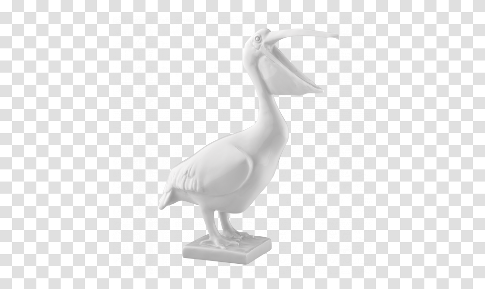 Single Figurine White Pelican, Animal, Bird, Waterfowl Transparent Png