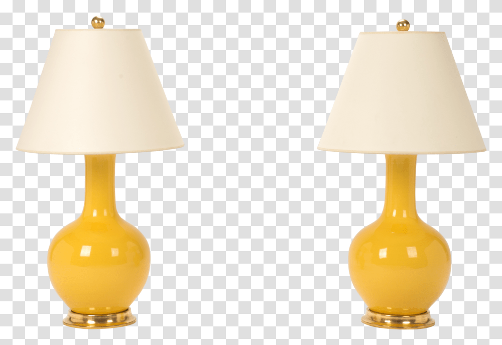 Single Gourd Small Lamp Pair In Marigold Desk Lamp, Table Lamp, Lampshade Transparent Png