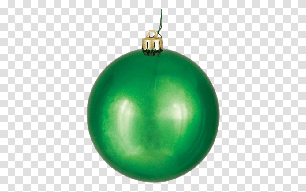 Single Green Christmas Ball Photos Green Ornament, Balloon, Pendant Transparent Png