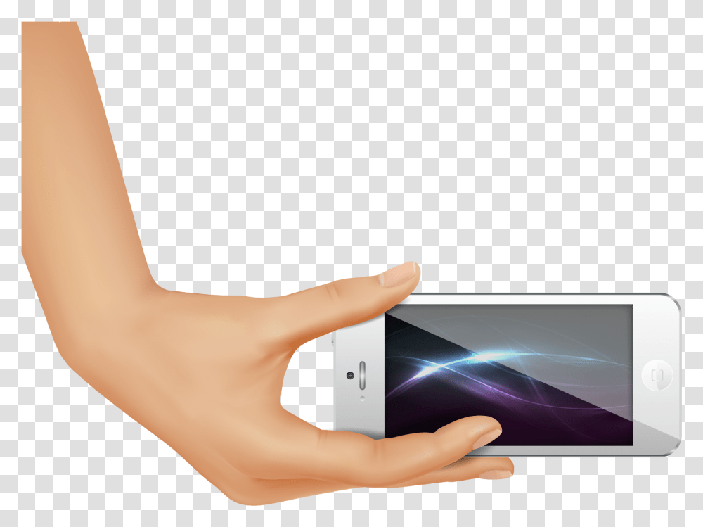 Single Hand Image Apple Iphone, Electronics, Person, Human, Computer Transparent Png