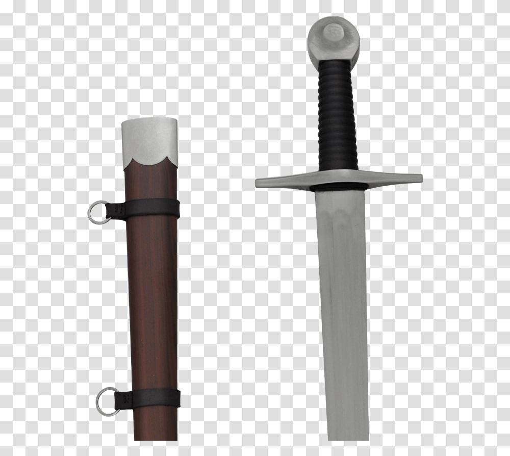 Single Handed Knight Broadsword Sword, Weapon, Weaponry, Blade, Cross Transparent Png