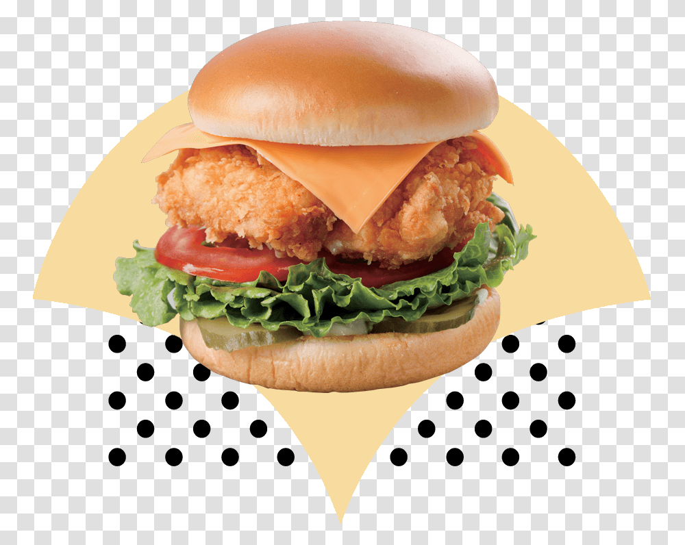 Single Item Chicken Sandwich Tkk Menu Items, Burger, Food Transparent Png
