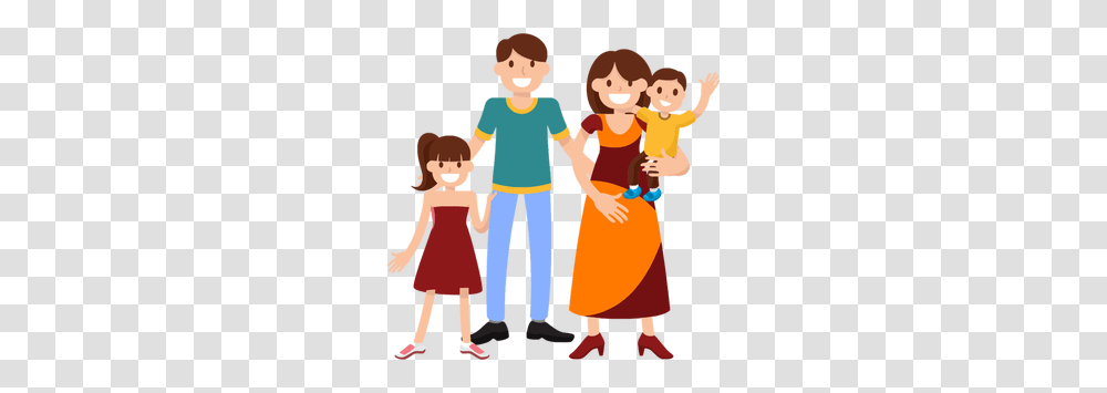 Single Parent Family Clipart, People, Person, Human Transparent Png
