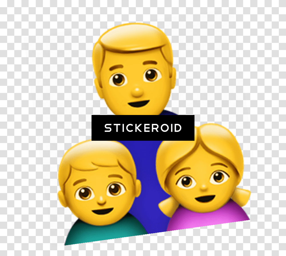Single Parent Family Emoji, Head, Advertisement, Poster Transparent Png