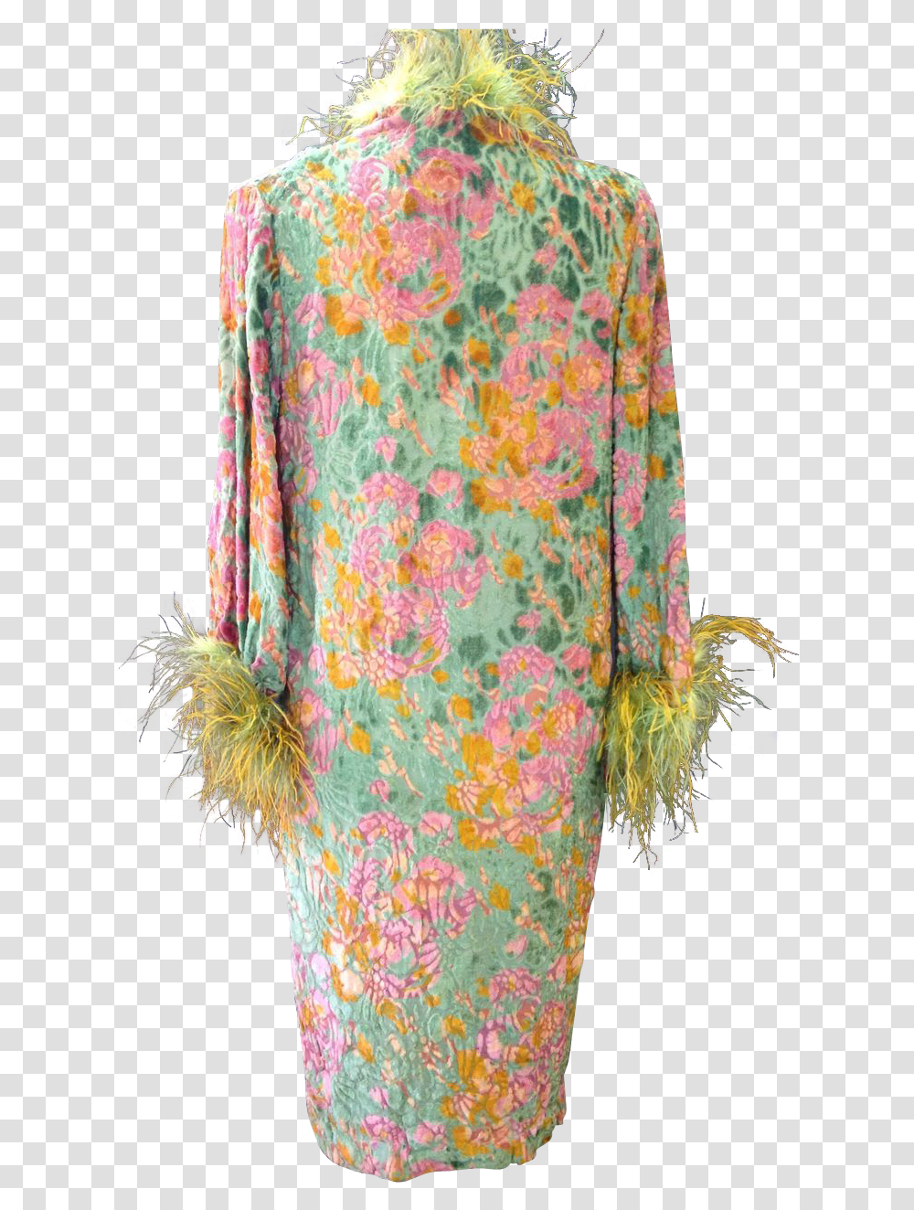 Single Peacock Feathers Day Dress, Sleeve, Long Sleeve, Fashion Transparent Png