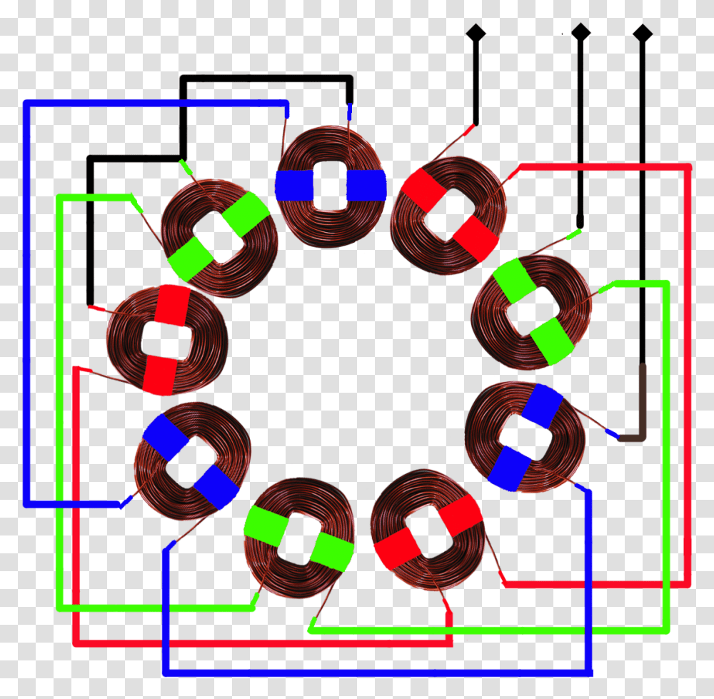 Single Phase Generator Winding Diagram, Accessories Transparent Png