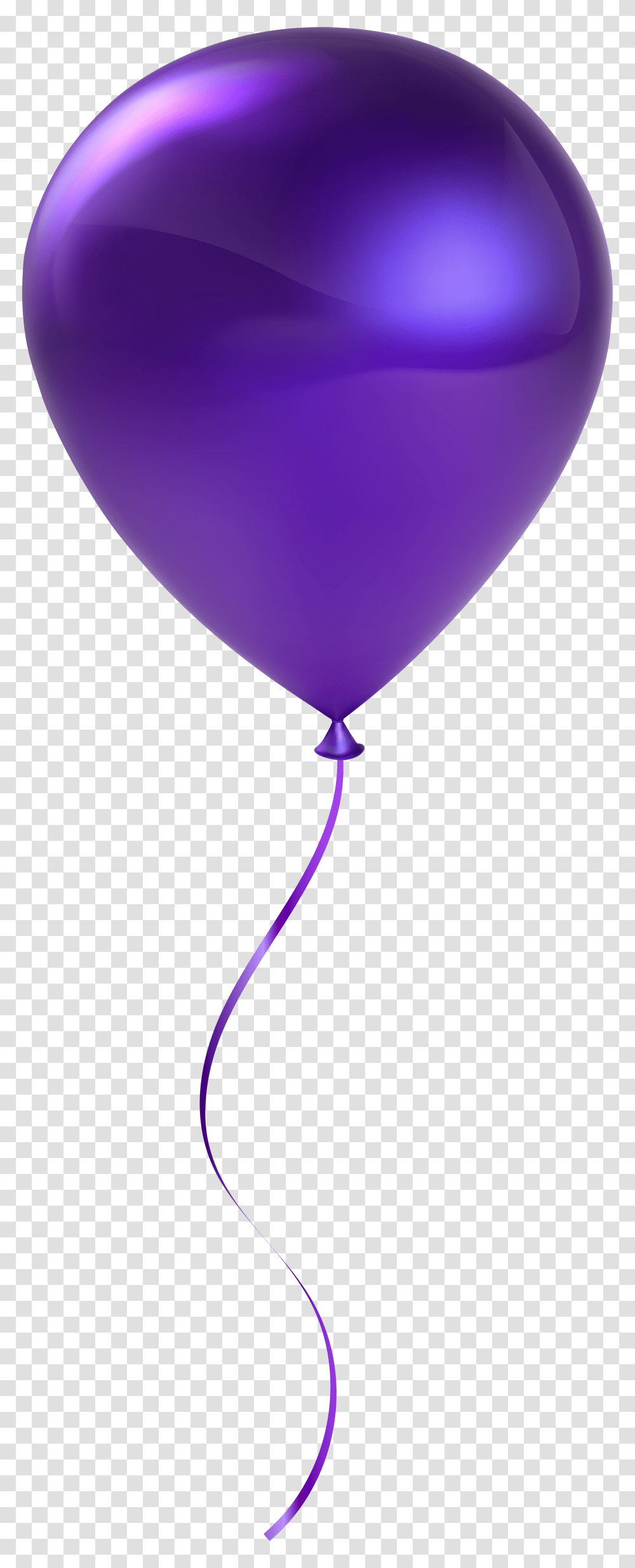 Single Purple Balloon Clip Transparent Png