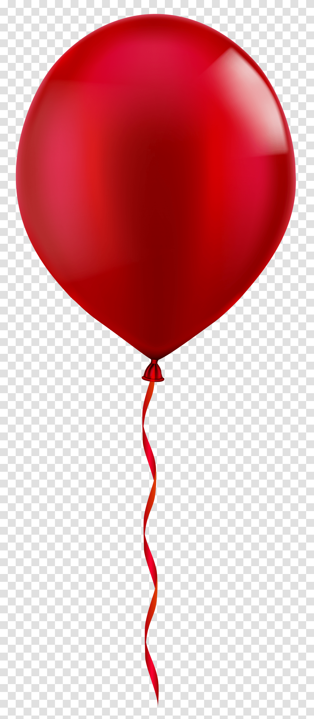 Single Red Balloon Clip Art, Heart Transparent Png