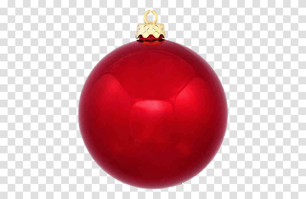 Single Red Christmas Ball Image Red Christmas Ball, Balloon Transparent Png