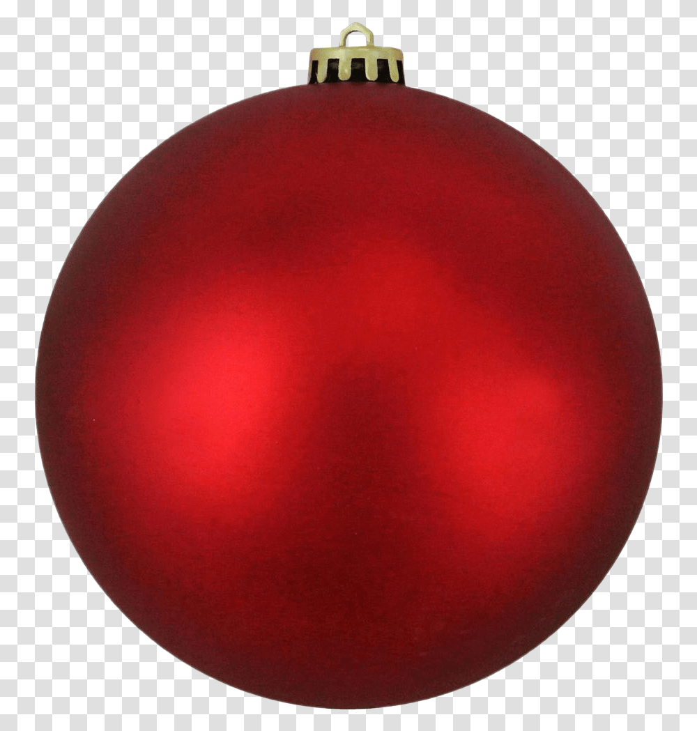 Single Red Christmas Ball Pic Christmas Ornament, Sphere, Balloon, Lamp Transparent Png