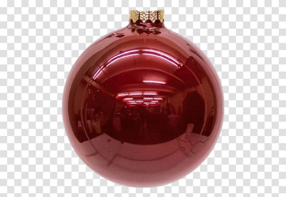 Single Red Christmas Ball Red Glass Christmas Ornaments, Helmet, Apparel, Sphere Transparent Png