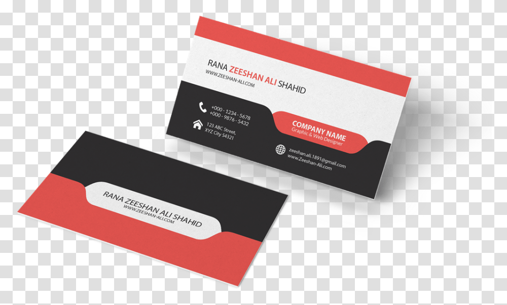 Single Side Simple Visiting Card Design, Business Card, Paper Transparent Png