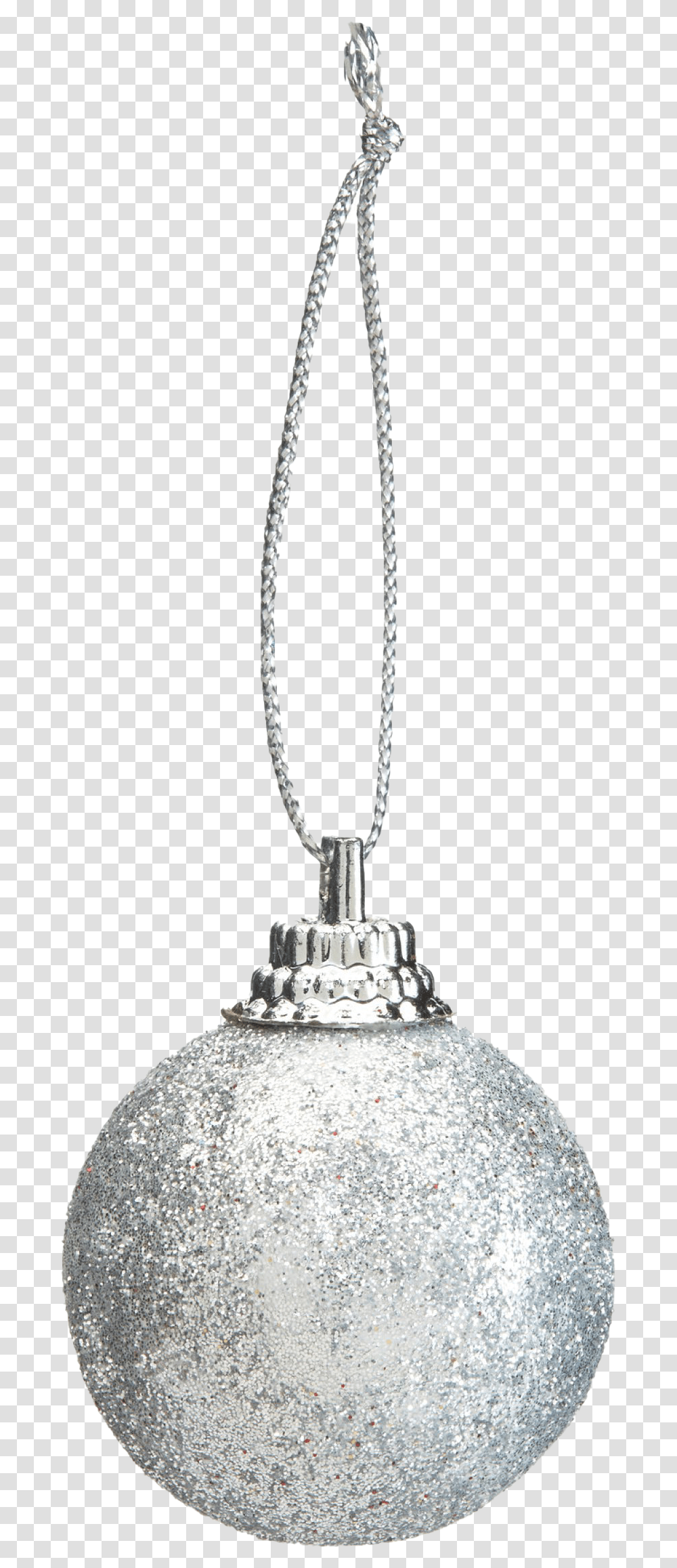 Single Silver Christmas Ball Christmas Ball Silver, Pendant, Diamond, Gemstone, Jewelry Transparent Png