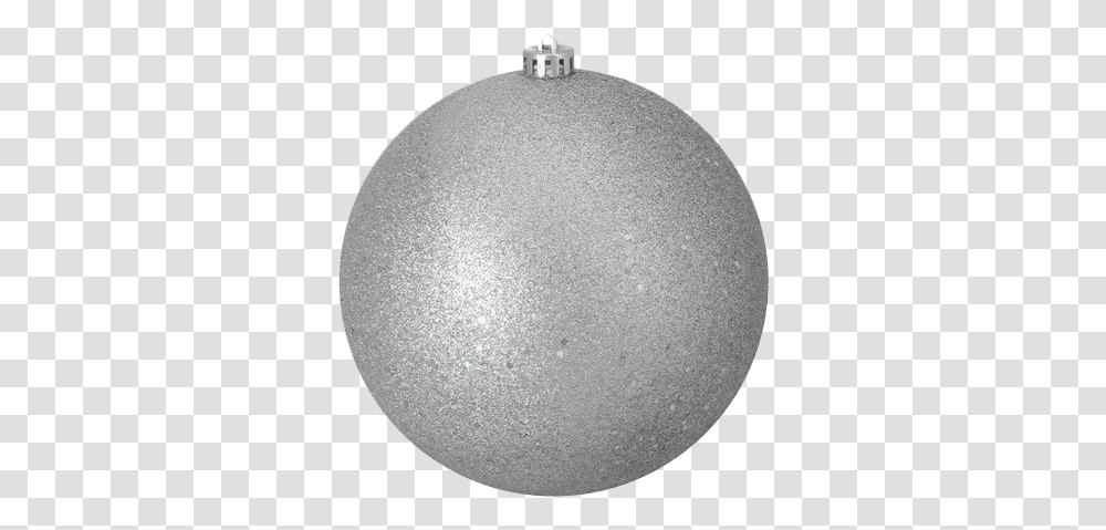 Single Silver Christmas Ball Image Silver Ball Christmas Ornaments, Lamp, Sphere, Lighting, Moon Transparent Png