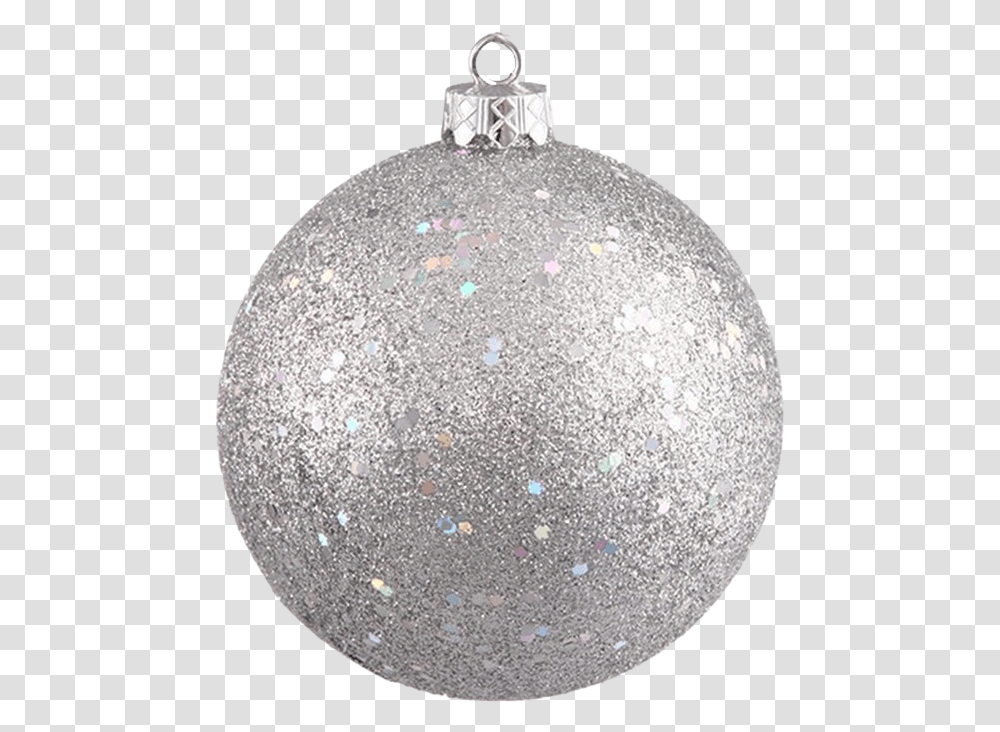 Single Silver Christmas Ball Photos Silver Glitter Christmas Ball, Light, Rug, Paper, Confetti Transparent Png