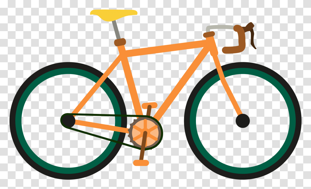 Single Speed Bicycle Van Dessel Sports Cycling Fixed Mountain Bike Cartoon, Vehicle, Transportation, Spoke, Machine Transparent Png